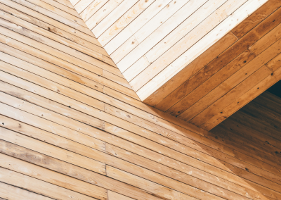 Schöne Fassade aus Holz