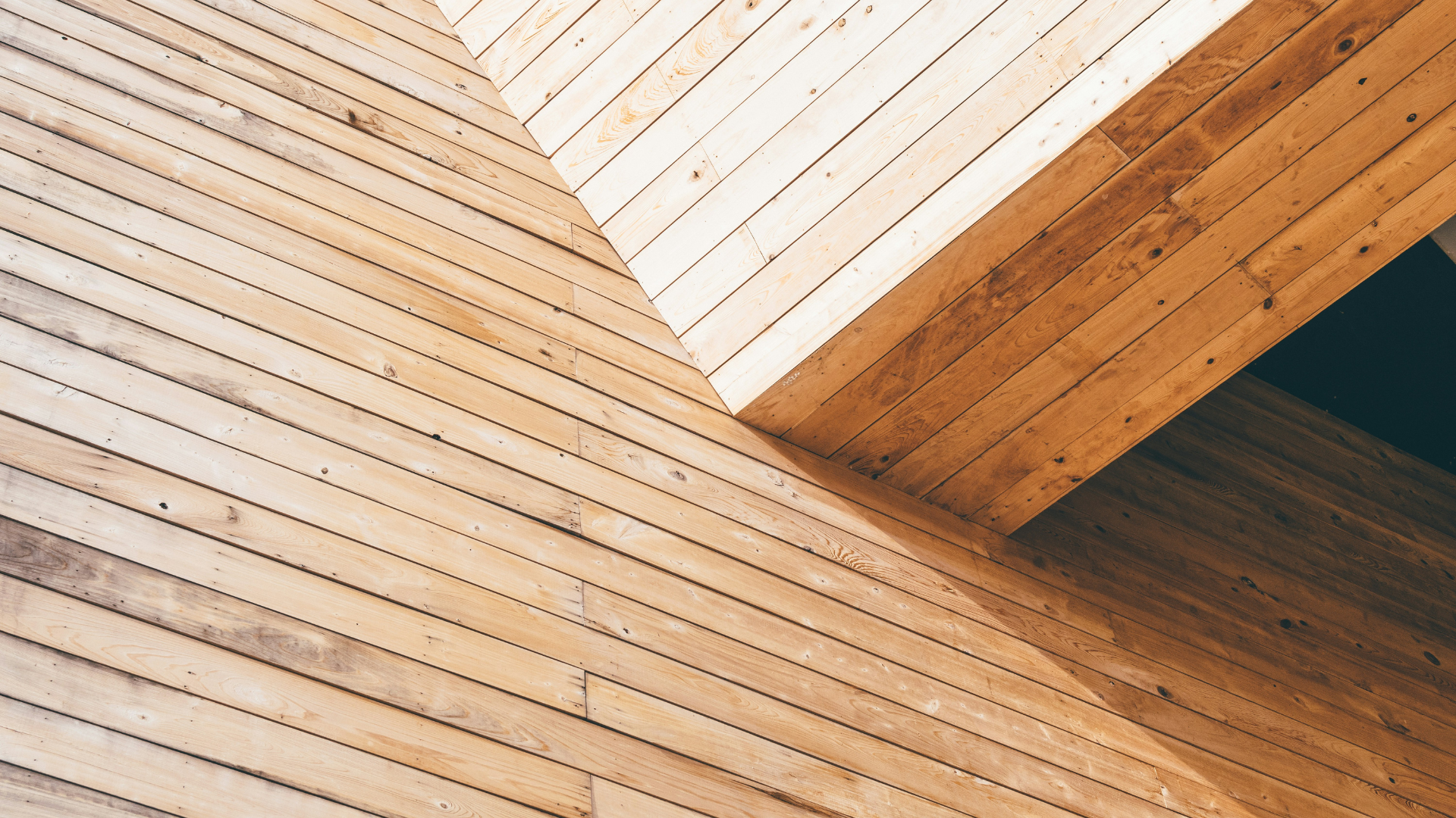 Schöne Fassade aus Holz